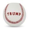 White Trump Baseball with Red Stitching