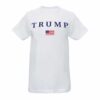 White Trump tee with Flag