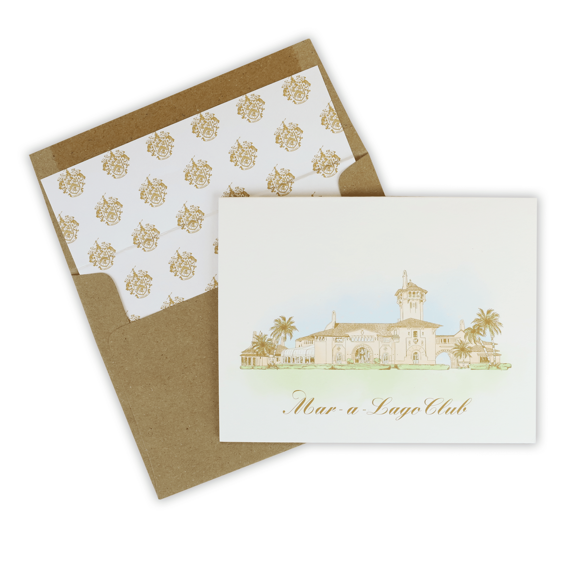 Watercolor Mar-a-Lago Notecards